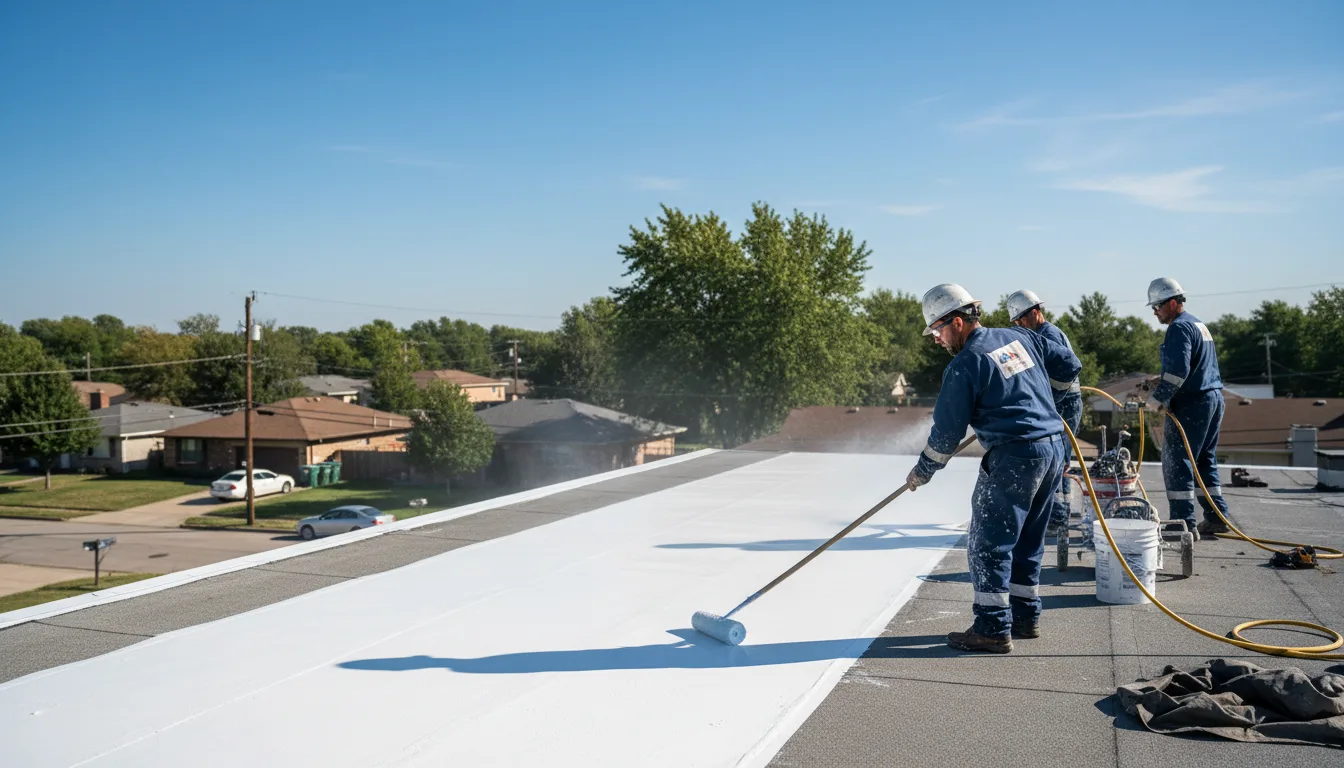 Commercial roof coating in Albert, OK near me
